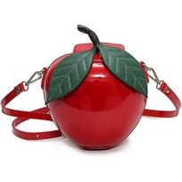 Apple Shoulder Bag Shape Pu Women Crossbody Messenger Bag Shoulder Bag Cute Cartoon Satchel