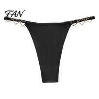 Low Rise Panties Women G-String Thong, with Shiny Strap & Heart Ring Ring, Stretch Breathable No Show T-back Underwear for Ladies Thong S