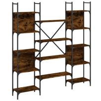 Bookshelf Smoked Oak 155.5 x 24 x 166.5 cm Particleboard