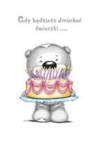 Birthday Greeting Card (happy birthday cake)