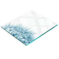 Decorative Kitchen Board Tempered Glass For Cutting Dandelion 60X52 Cm
