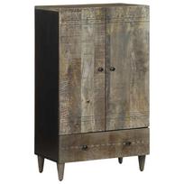 Komoda Wysoka 60X33X110 Cm Drewno Lite Mango