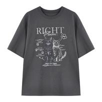 Women's Drop-Shoulder Cool-Feel Print T-Shirt M