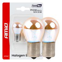 Halogen bulbs PY21W 12V21W BAU15S LumiTec orange chrome 2pcs AMIO-04627