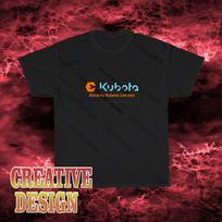New Design Kubota Tractor Logo Unisex Black T-Shirt L