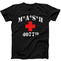 Mash 4077th T Shirt 70s Tv Series Show USA Comedy Tee Black T Shirt 96 XL
