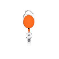Lanyard Reel Retract Name Tag Carabiner Keychain Easy Pull Buckle Badge Reel Clip Card Holder