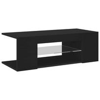 vidaXL Televizoriaus spintelė su LED apšvietimu, juoda, 90x39x30cm