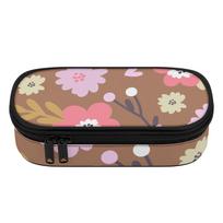 Pen Case Spacious Storage Zip Around Closure 300D Polyester with Main Compartment Mesh Pocket and Pen Slots for Everyday Study One Size