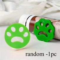 1PC  Green, silicone pet hair remover for laundry, reusable washing machine hair remover