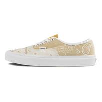 Vans Authentic Series Classic Casual Paisley Print Low Top Canvas Skate Shoes Unisex Light Brown VN0A5KRDATI 36
