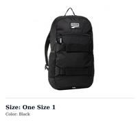 PUMA Fabric Backpack Regular Unisex Black 076905-01 One Size 1