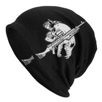 Hand Gun Forward Observations Group Unisex Bonnet Winter Cycling Double Layer Thin Hats For Unisex Women One Size