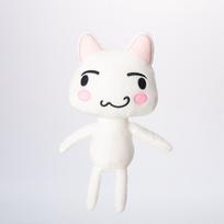 Toro Inoue pliušinis Doro Cat lėlė Mielas Doro Cat pliušinis žaislas Gimtadienio sveikinimai Šventinė pagalvė žaislas Kalėdų dovana balta katė 30cm116g