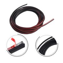 Buferio sandarinimo juostelė Lūpa Šoninė juosta EPDM 5MM*7MM Transporto priemonės T tipo guma black