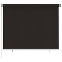 vidaXL Lauko roletas, 185 (plotis) x 140 (aukštis) cm, rudos spalvos, HDPE