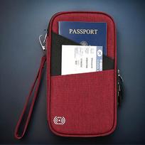 RFID Anti-theft Passport Flight Ticket Holder Wallet Large Capacity Document Bag Travel Card Bag Multi Functional Boarding Tote Bag