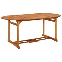 vidaXL Sodo valgomojo stalas, 180x90x75 cm, akacijos medienos masyvas