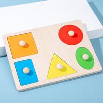 Montessori spalvingos geometrijos sugriebimo lenta mediniai žaislai, pritvirtintos formos, rūšiavimo lentos žaislai, skirti kūdikiams, mokomiesiems vaikams, dovanoms