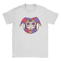 Men's The Amazing Digital Circus T Shirts Pomni Head 100% Cotton Clothing Casual Crewneck Tee Shirt Original T-Shirt#Color S juoda