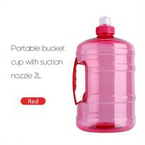 2L Big Large BPA Free Water Bottle Cap Kettle Training Party Drink Outdoor Sport pink
