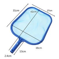 Professional Leaf Rake Deep Bag Swimming Pool Skimmer Net with Telescopic Pole Removal Leaf Rake Mesh Pool Ponds Cleaning Debris