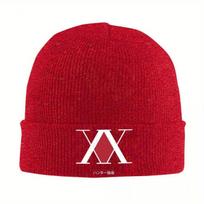 Anime Hunter X Hunter Association Logo Knitted Caps Women's Men's Beanies Winter Hats Acrylic Warm Melon Cap