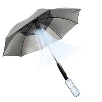 Sun Umbrella with Fan and Sprayer 8 Ribs Portable 3 in 1 UV Blocking Umbrella for Outdoor Summer Umbrella with Fan and Sprayer