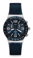 Swatch Naujas Irony Chrono Mėlynas Tinklelis Laikrodis YVS454 Vyriškas (Oficialiai importuota) black