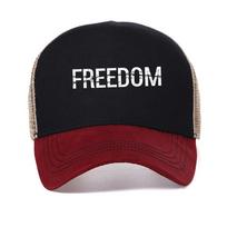Freedom Baseball Cap Unisex's mesh Snapback Hat Outdoor Fashion Visor Caps unisex  Casual trucker Cap breathable adjustable hats Adjustable