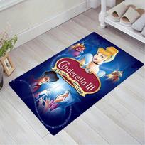 1pc Cinderella Pattern Area Rug Soft Flannel Floor Mat for Living Room,Office,Bedroom and Carpet,Sofa Coffee Table Floor Mat 60cm by 90cm