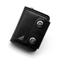Men’s RFID Blocking Accordion Wallet Aluminum Credit Card Holder Leather Zipper Wallet Pop Up Card Case Large Capacity Coin Purse Card Organizer