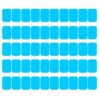 EMS gelio pagalvėlės ABS treniruokliui, pilvo gelio lipdukai, fitneso hidrogelis pilvo raumenų stimuliatoriui, kūno liekninimo masažo aparatas 40pcs(20pairs) blue