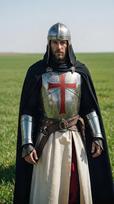 Templierių Kryžiuočio Šarvų Apranga Viduramžių Riterio Plieno Kostiumas su Šalmu ir Apsiaustu Cosplay black