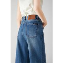 Women's High Waist Wide Leg Pants Loose Retro Style Denim Jeans Vintage Distressed Non-Straight Trousers 25
