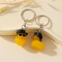 Fashion Cartoon Duck Key Chain Lovely Car Key Holder Animal Key Ring  Bag Pendant style 2