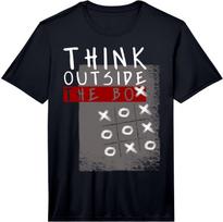 Think Outside The Box Funny Tic Tac Toe Fun Performance T-Shirt Unisex T-Shirt S