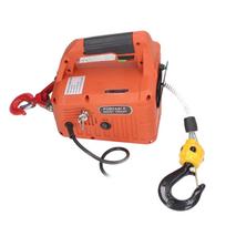 Elektrinis keltuvas Nešiojamas elektrinis gervės kranas su nuotolinio valdymo pultu 500 kg talpa 7,6 m maksimalus kėlimo aukštis 1500 W JK kištukas 220 V Iron+ABS