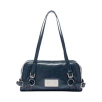 Matin Kim Biker Detail Medium Shoulder Bag Charcoal ONE SIZE