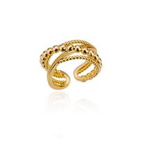 Zircon Double Cross Shape Rings For Women Gold Plated Stainless Steel Cross Ring Luxury Wedding Couple Aesthetic Jewerly Gift resizable
