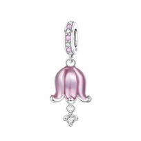 Orstarry 925 Sidabro Rožinės Orchidėjos Vėjo Varpelių Pakabukai Karoliukai Originalūs Pakabukai Apyrankės Pakabukai Papuošalai Šventės PASIDARYK pats Dovana