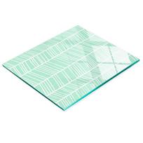 Durable and Stylish Glass Kitchen Backsplash Herringbone Pattern 60X52 Cm