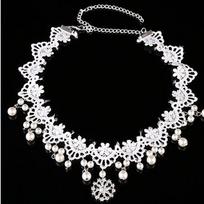Party Flower Pendant Pearl Lovely Children's Headdress Hairpin Forehead Headchain Dress Accessories