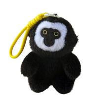 White faced saki Little Monkey Pendant Plush Doll Monkey Car Pendant  Backpack Decoration