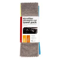 Set of microfiber cloths, soft towels, 12 pcs., 35x35 cm, 250 g, AMIO-03971