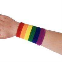 Colorful Cotton Fitness Sweatband Gym Sport Hand Band Wrist Support Brace Wristbands Wrist Support rainbow
