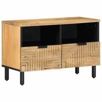 Szafka Rtv Brązowa 70X33X46 Cm Drewno Lite Mango