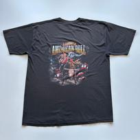 Vintage No Guts No Glory American Bull Riding Art Graphic T Shirt Men's XL Black Unisex T-Shirt XXL