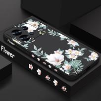 Paprastas gėlių rašto plonas matinis dėklas Xiaomi 13T Pro Poco F6 X6 X5 Redmi Note 14 Pro 13 12 11 su raišteliu TPU minkštas smūgiams atsparus telefono dėklas Redmi Note 14 Pro 5G
