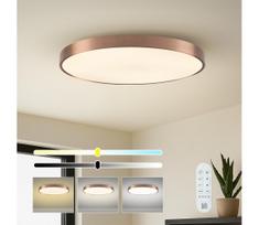 Immax NEO 07323L-LED Dimeriuojamas lubinis šviestuvas SEMPLICI 96W/230V Ø80 cm Wi-Fi Tuya rožinė + nuotolinis pultas